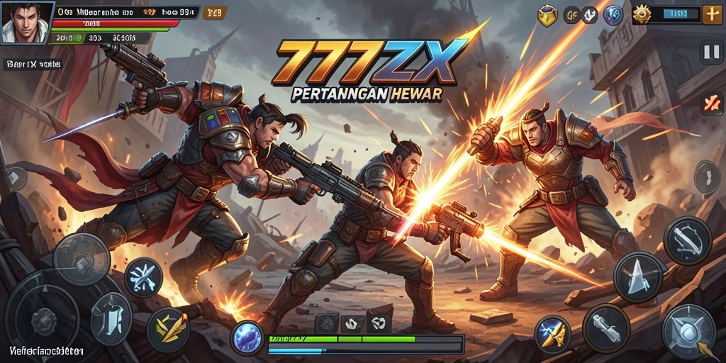 Screenshot 777ZX menampilkan aksi penuh ketegangan di battlefield.