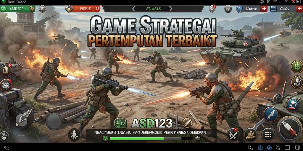 Tampilan menarik dari pertempuran strategis dalam ASD123.