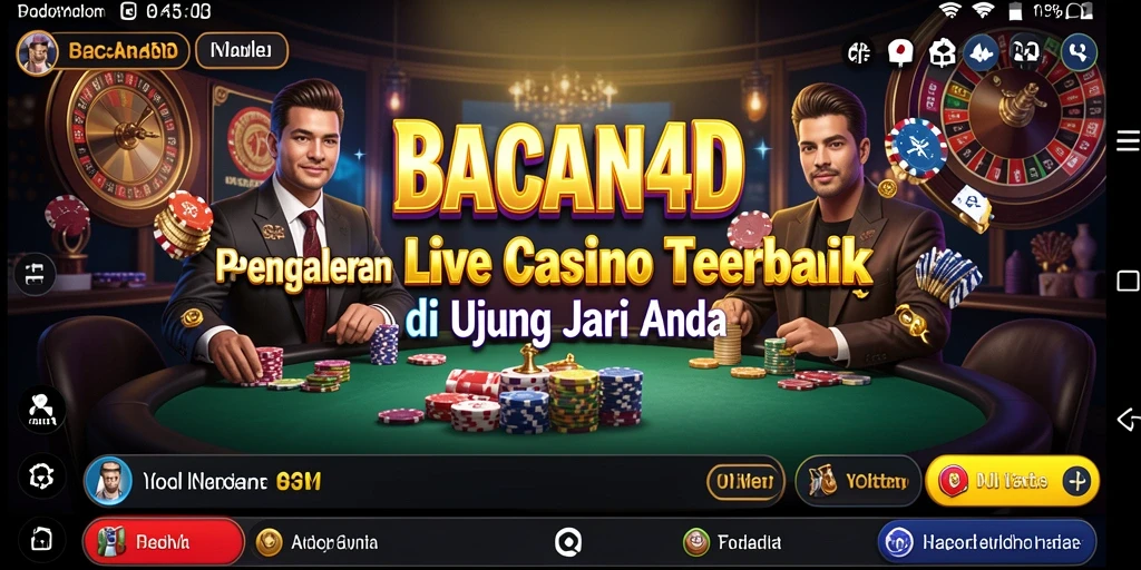 Tampilan gameplay menarik dalam aplikasi Live Casino BACAN4D.