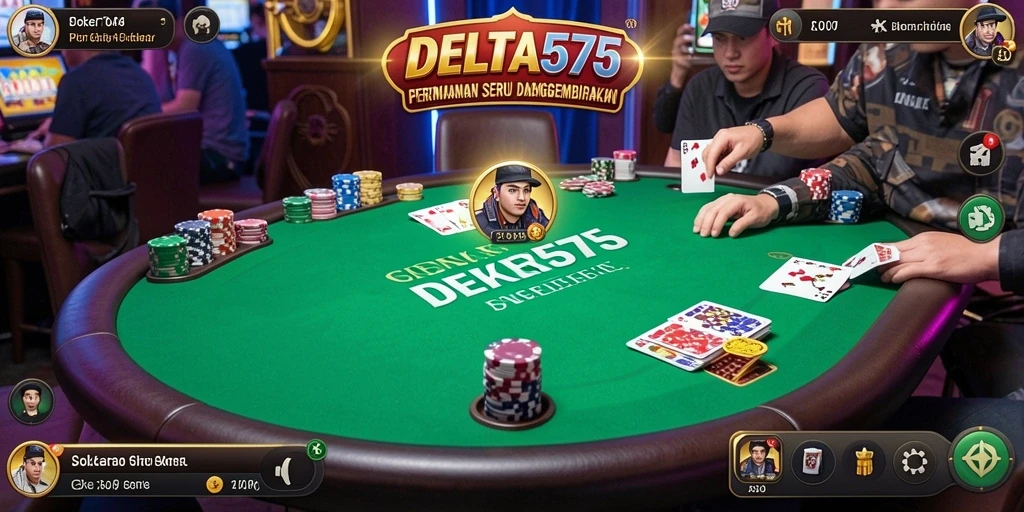 Tampilan gameplay Poker yang menarik di DELTA575.