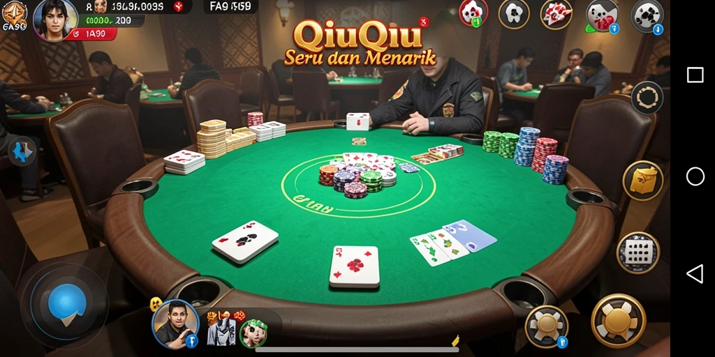 Tampilan gameplay QiuQiu yang seru dan menantang.