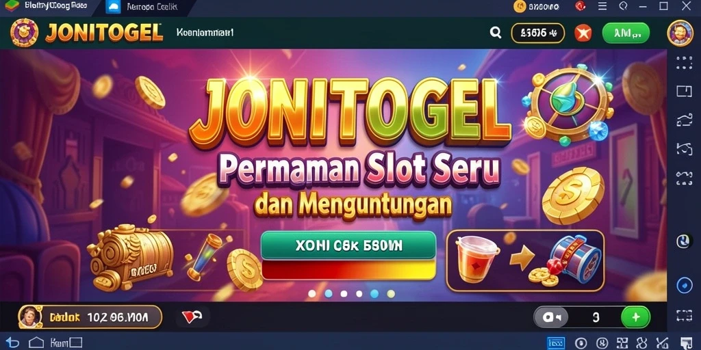 Tampilan screenshot JONITOGEL dengan permainan slot yang mengasyikkan.