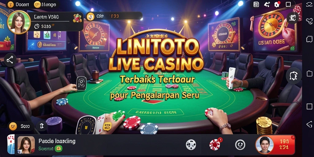 Gameplay Live Casino di LINITOTO dengan dealer profesional.