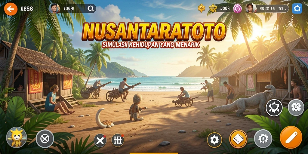 Gameplay NUSANTARATOTO yang penuh warna dan interaktif.