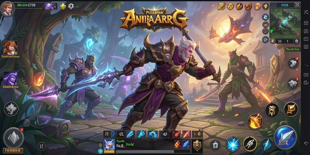 Tampilan dinamis dari gameplay ARPG RP6789 yang mendebarkan.
