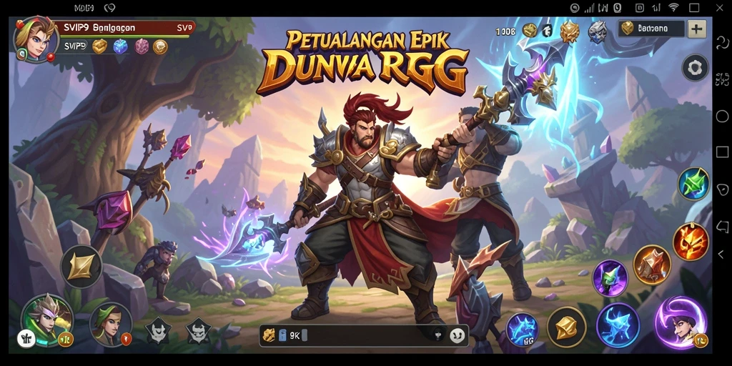 Tampilan gameplay SVIP9 yang menakjubkan dan penuh aksi.