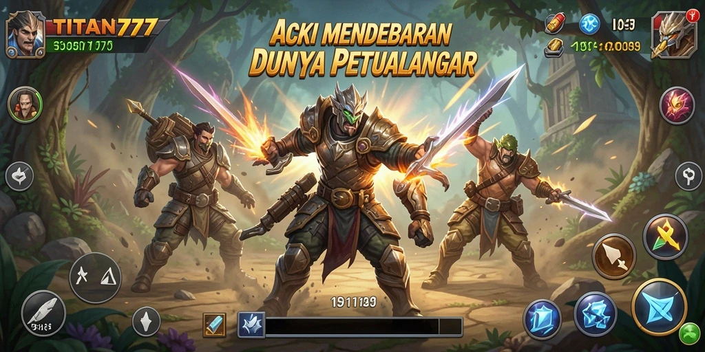 Screenshot gameplay menegangkan dari TITAN777.