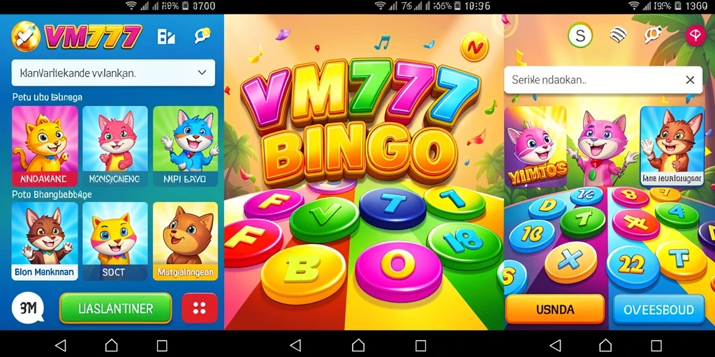 Screenshot gameplay VM777 menampilkan pengalaman bermain Bingo yang seru.